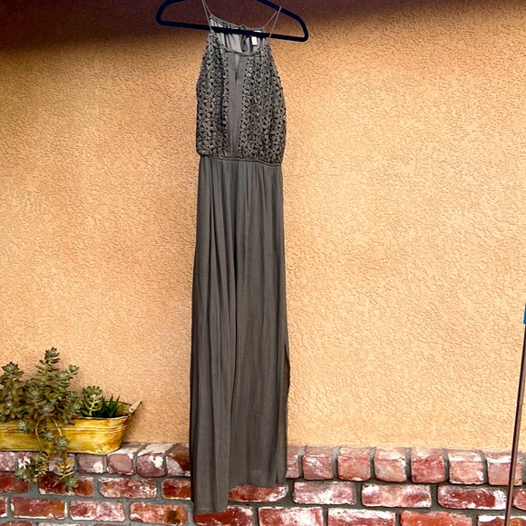 Floral Lace High Neck Dress - Picture 1 of 6